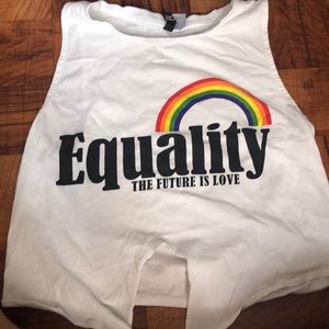 medium equality cropped tank top